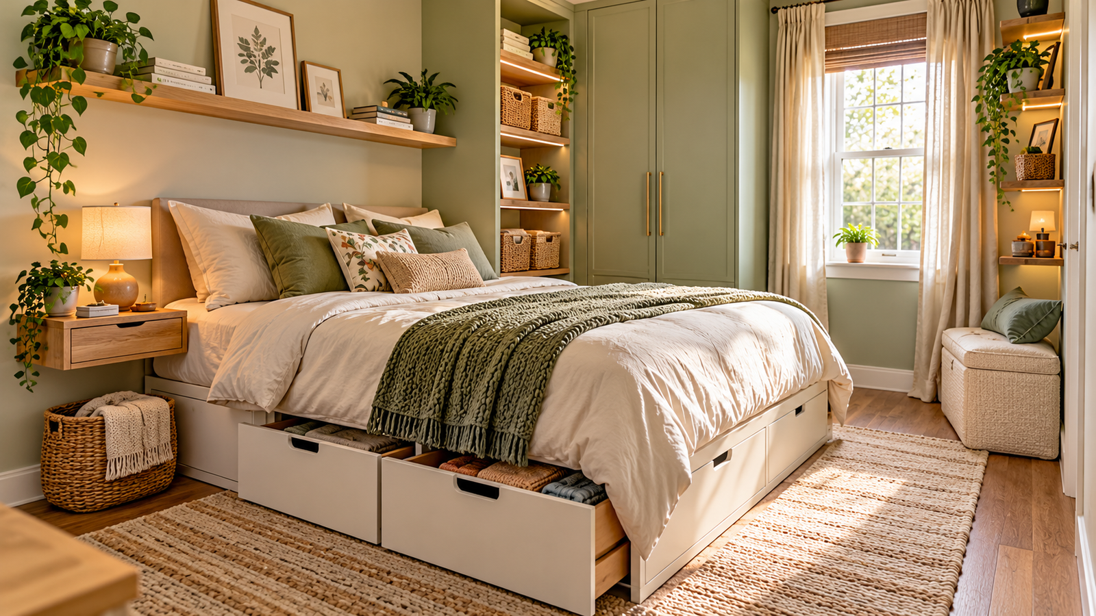 15 Small Bedroom Storage Ideas to Maximize Space Without Clutter